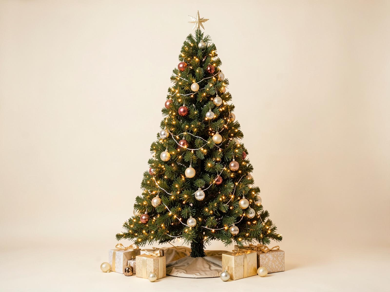 Set natalizio di Studio 11 con albero di Natale di oltre 2 metri